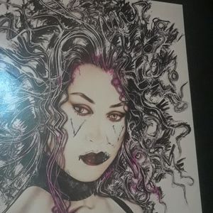 Beautiful large Cyphy Olivia pinup art signed